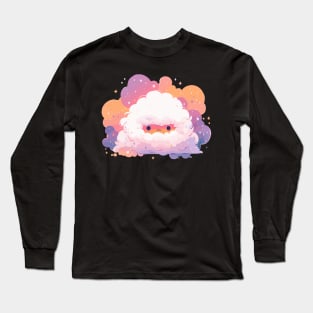 Cute Kawaii Cloud Yeti Long Sleeve T-Shirt